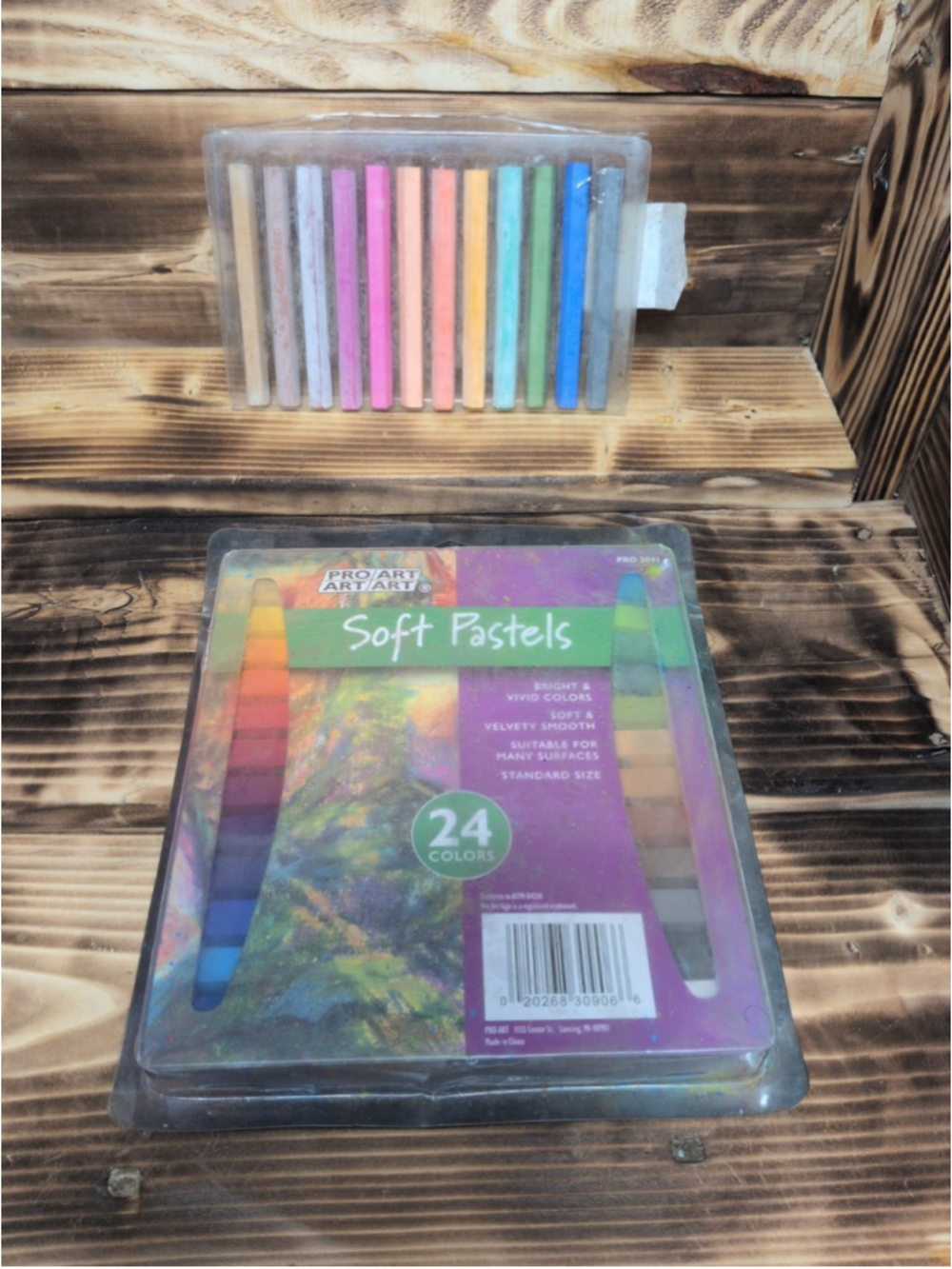 Vintage Pro Art Artist Pastels 24 Basic Colors Vintage Soft Blendable